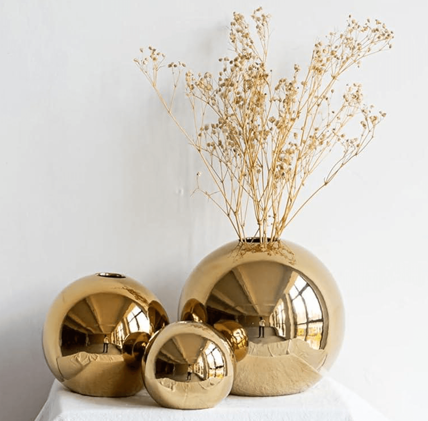 フラワーベース ゴールド